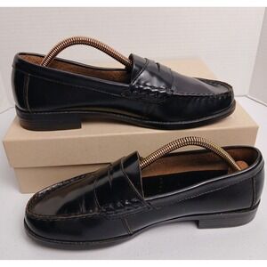 G.H. Bass & Co. Black Leather Loafers